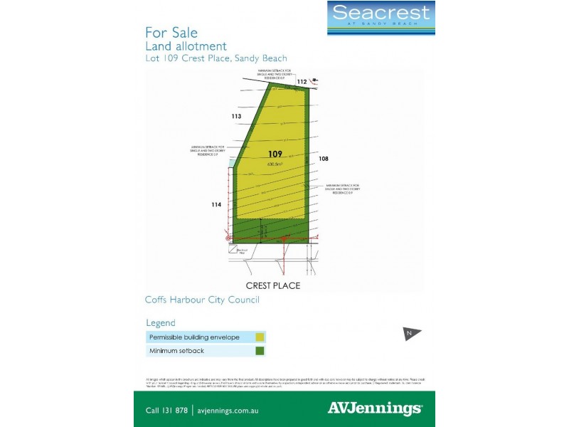 Lot 109 Crest Place, Sandy Beach NSW 2456