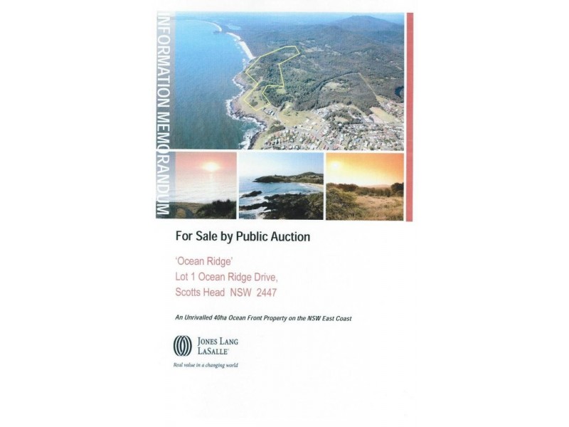 1 Ocean Ridge Drive, Scotts Head NSW 2447