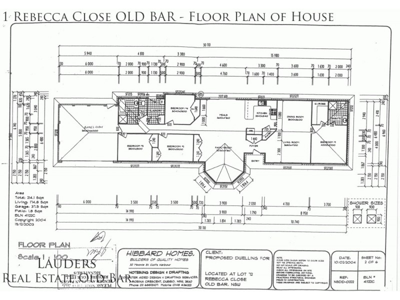 1 Rebecca Close, Old Bar NSW 2430 Floorplan
