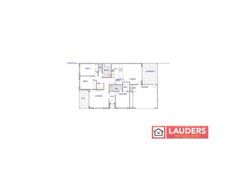 1/20 Bunyan Avenue, Old Bar NSW 2430 Floorplan