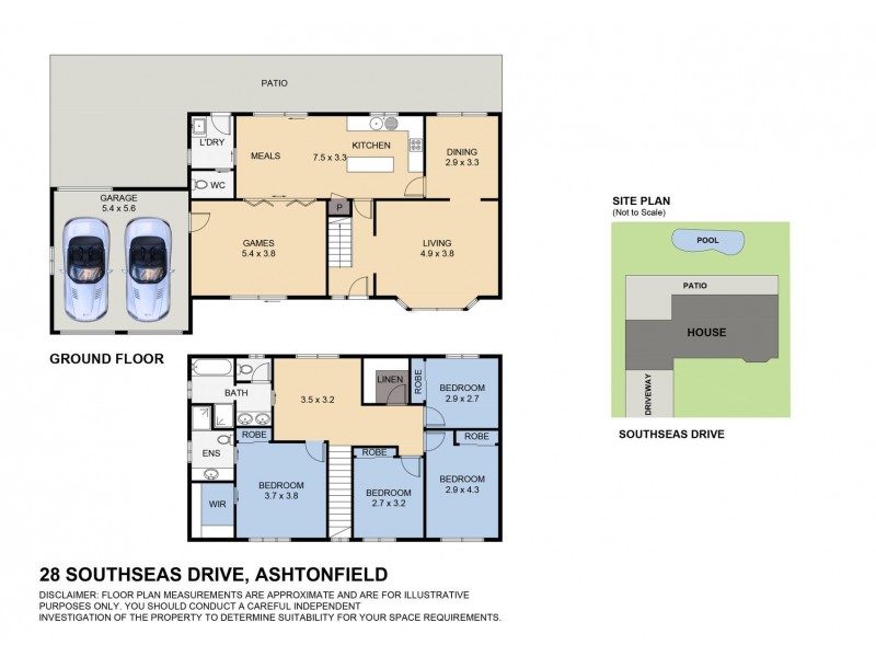 28 South Seas Drive, Ashtonfield NSW 2323 Floorplan