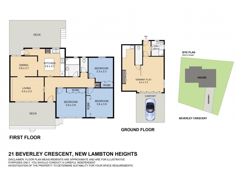 21 Beverley Crescent, New Lambton Heights NSW 2305 Floorplan