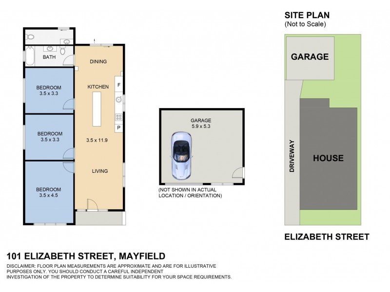 101 Elizabeth Street, Mayfield NSW 2304 Floorplan