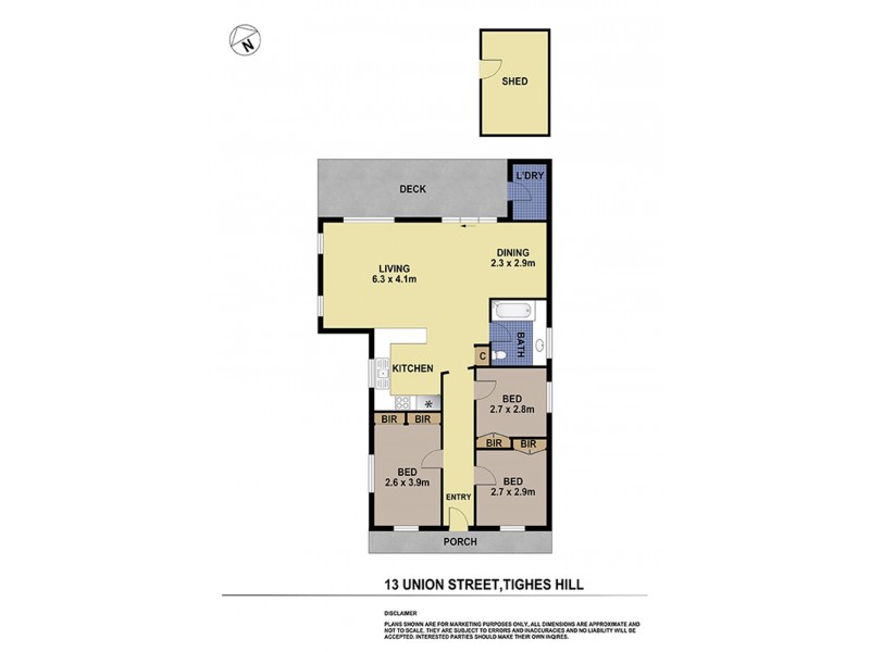 13 Union Street, Tighes Hill NSW 2297 Floorplan