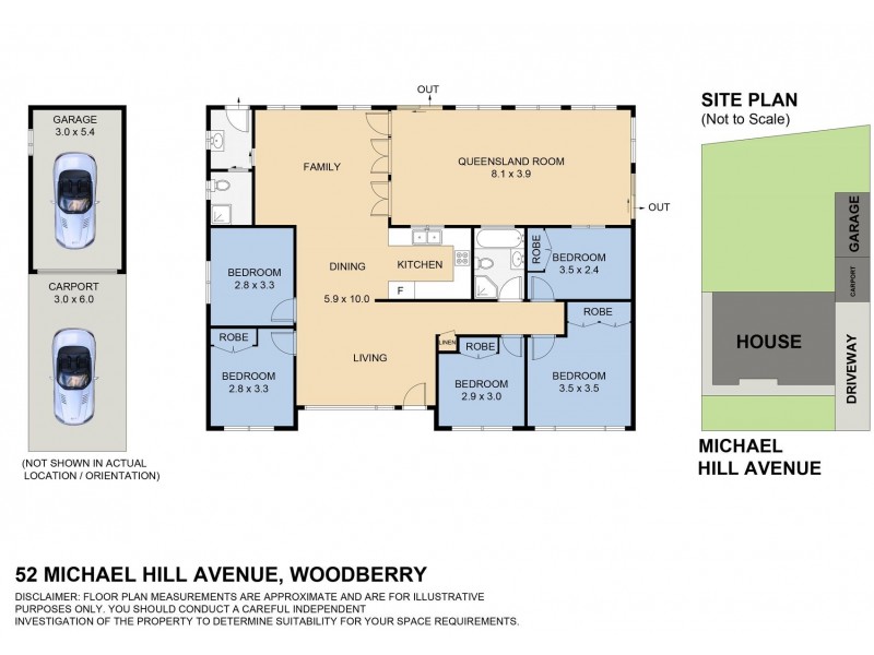 52 Michael Hill Avenue, Woodberry NSW 2322 Floorplan
