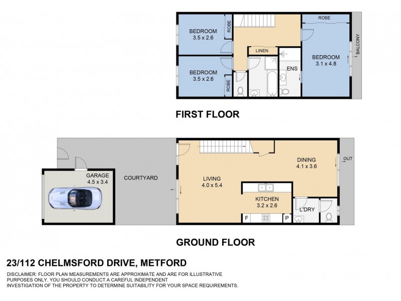 23/112 Chelmsford Drive, Metford NSW 2323 Floorplan
