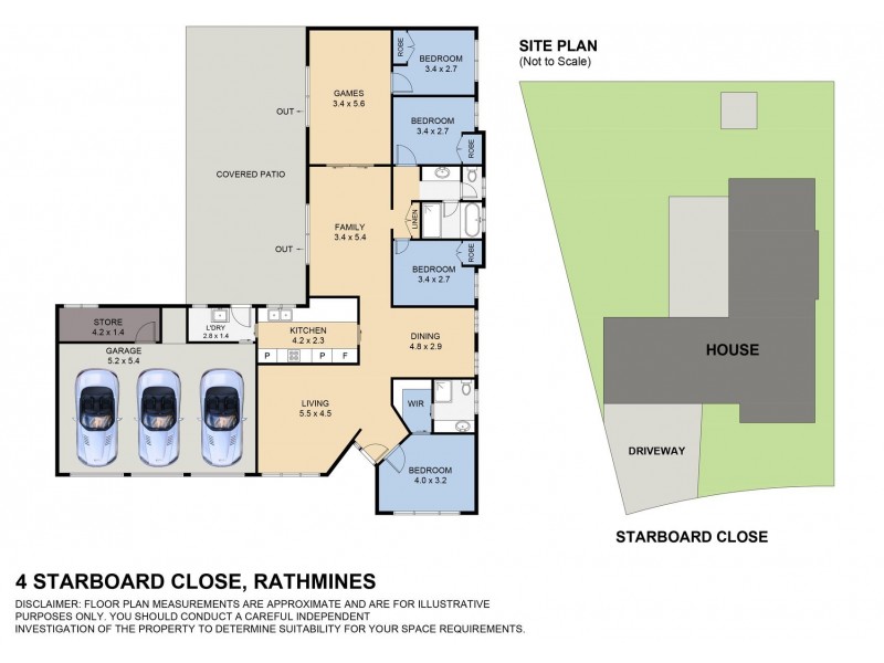 4 Starboard Close, Rathmines NSW 2283 Floorplan