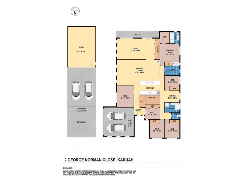 2 George Norman Close, Karuah NSW 2324 Floorplan