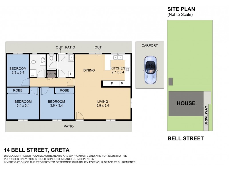 14 Bell Street, Greta NSW 2334 Floorplan