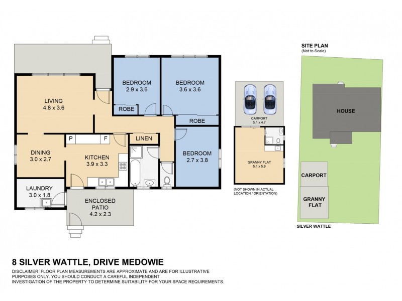 8 Silver Wattle Drive, Medowie NSW 2318 Floorplan
