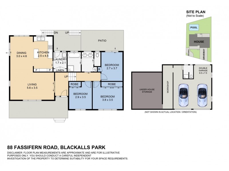 88 Fassifern Road, Blackalls Park NSW 2283 Floorplan