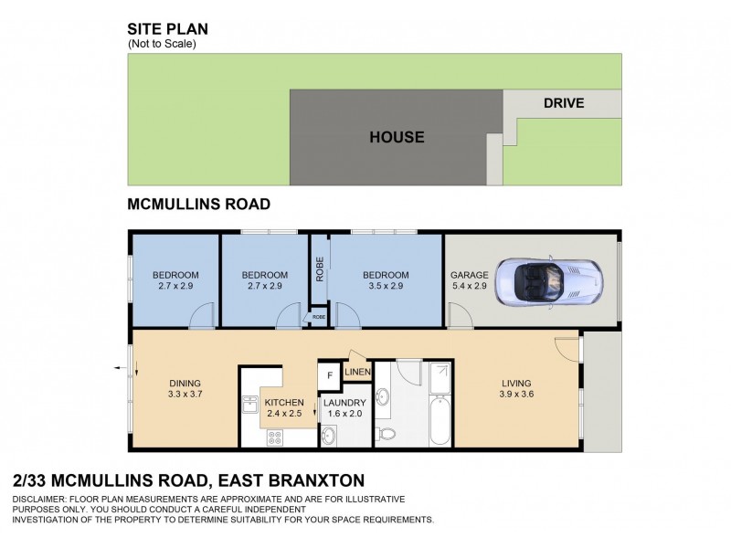 2/33 McMullins Road, East Branxton NSW 2335 Floorplan