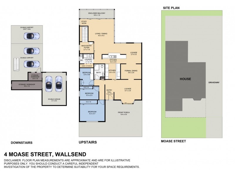 4 Moase Street, Wallsend NSW 2287 Floorplan