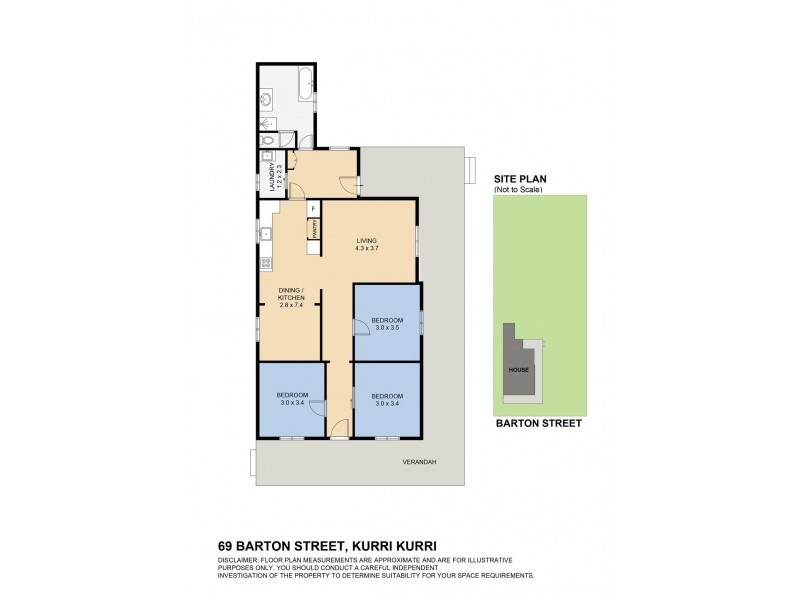69 Barton Street, Kurri Kurri NSW 2327 Floorplan