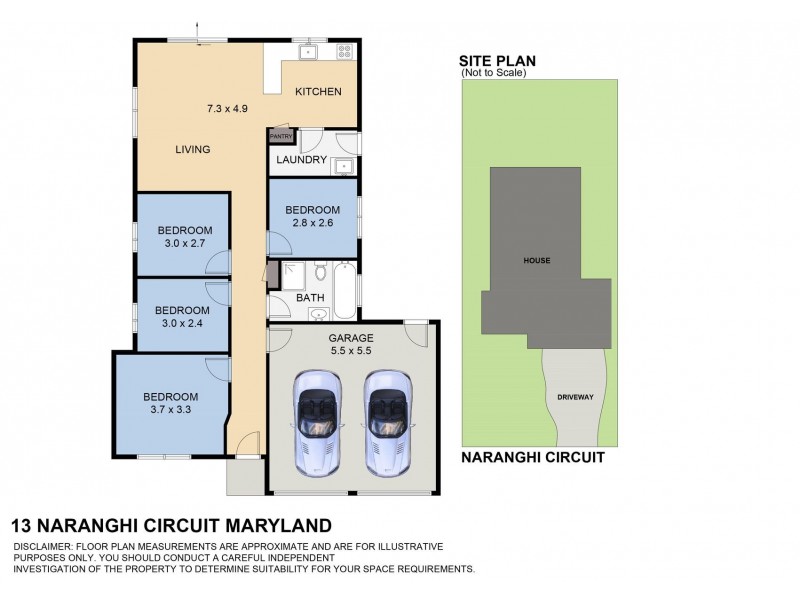 13 Naranghi Circuit, Maryland NSW 2287 Floorplan