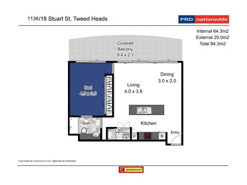 1136/14-22 Stuart Street, Tweed Heads NSW 2485 Floorplan