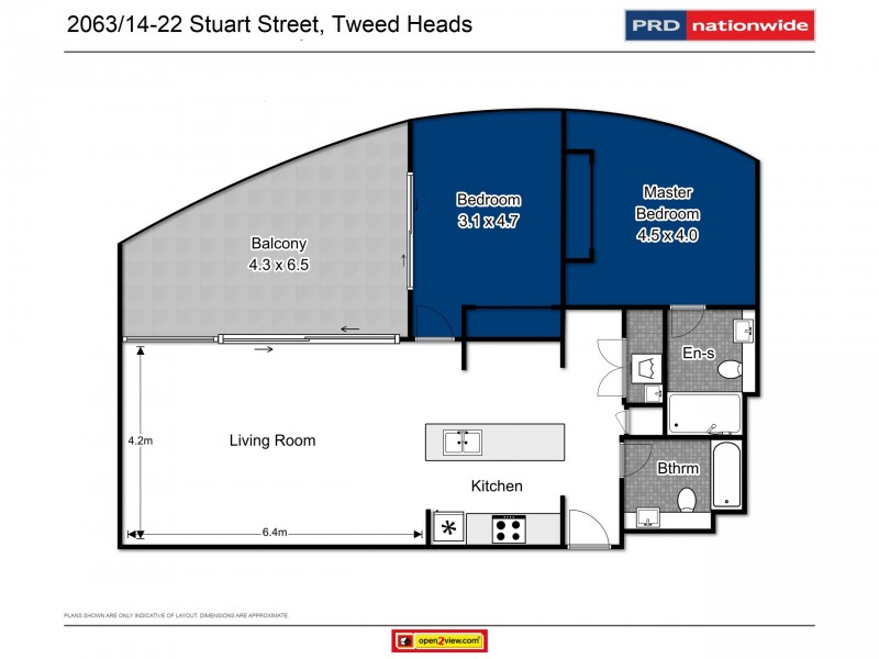 2063/14-22 Stuart Street, Tweed Heads NSW 2485 Floorplan