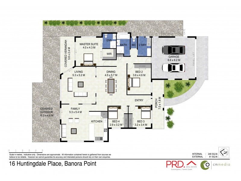 16 Huntingdale Place, Banora Point NSW 2486 Floorplan