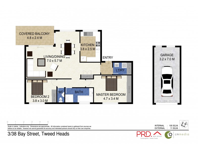 3/38 Bay Street, Tweed Heads NSW 2485 Floorplan