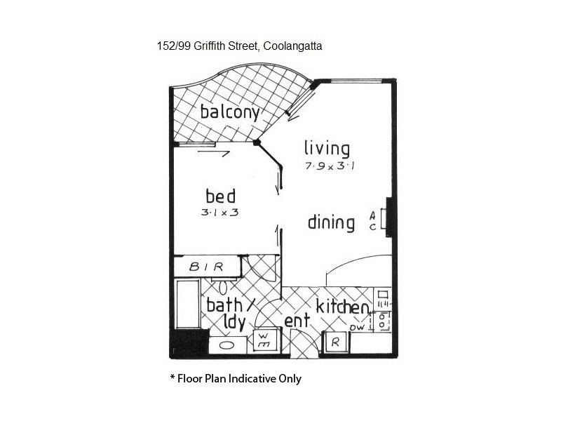 152/99 Griffith Street, Coolangatta QLD 4225 Floorplan
