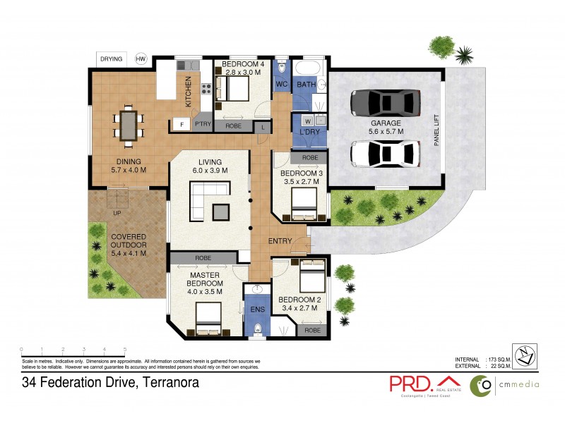 34 Federation Drive, Terranora NSW 2486 Floorplan