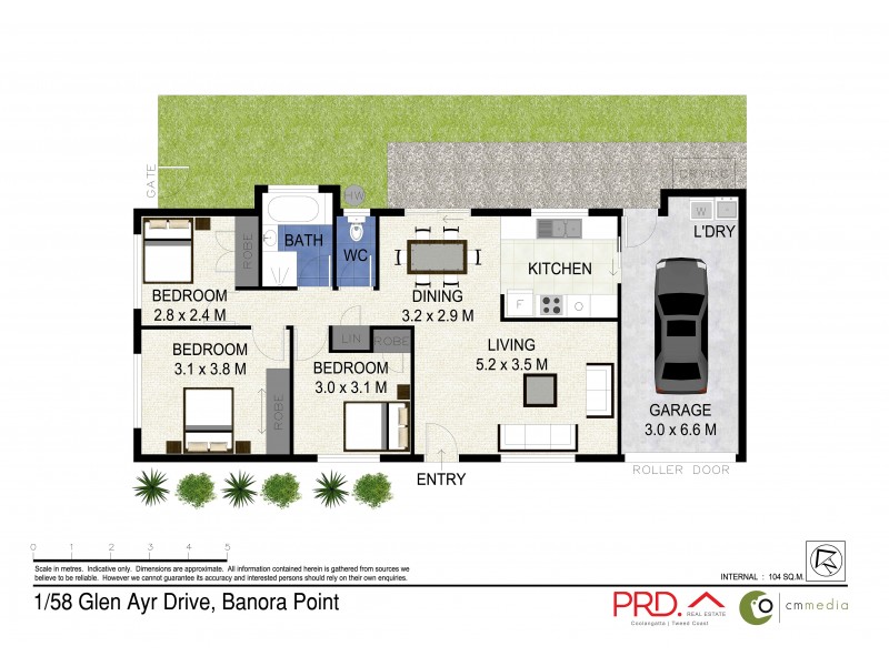1/58 Glen Ayr Drive, Banora Point NSW 2486 Floorplan