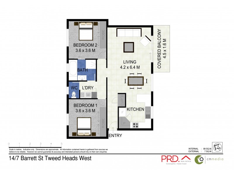 14/7 Barrett Street, Tweed Heads West NSW 2485 Floorplan