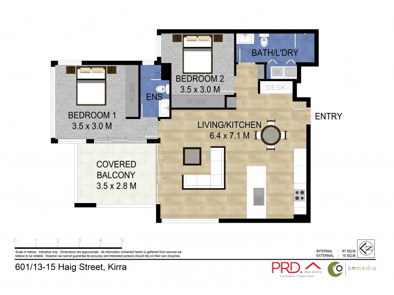 601/13-15 Haig Street, Coolangatta QLD 4225 Floorplan