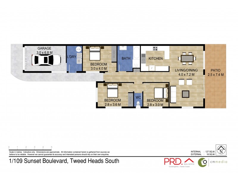 1/109 Sunset Boulevard, Tweed Heads West NSW 2485 Floorplan