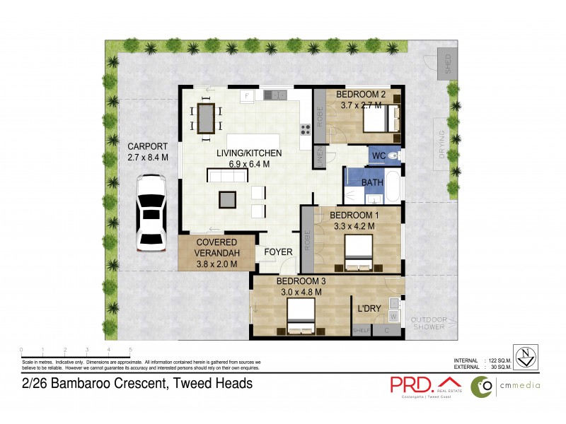2/26 Bambaroo Crescent, Tweed Heads NSW 2485 Floorplan