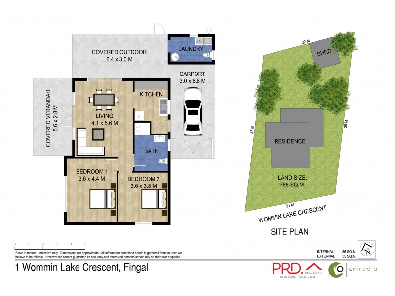 1 Wommin Lake Crescent, Fingal Head NSW 2487