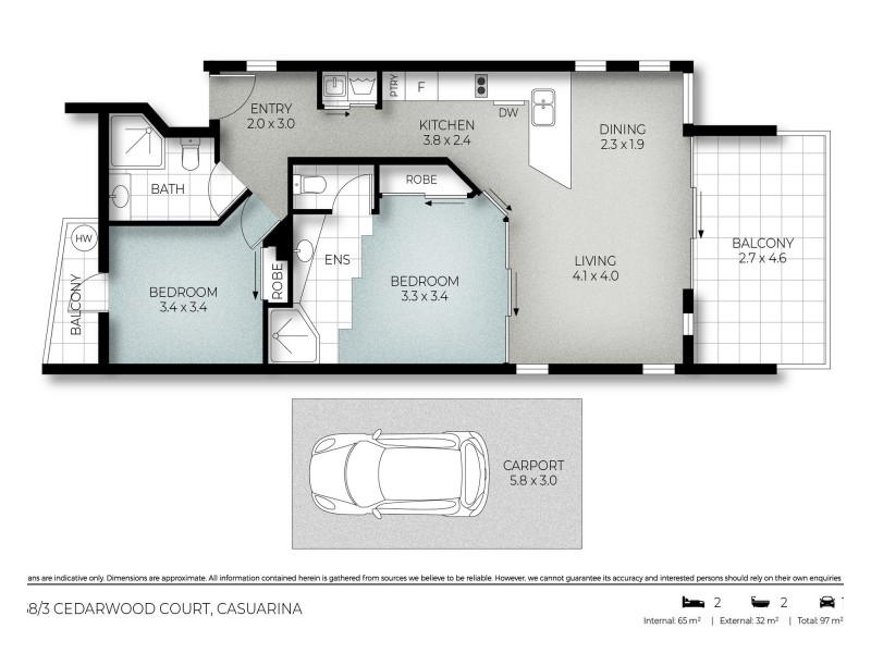 58/3 Cedarwood Court, Casuarina NSW 2487