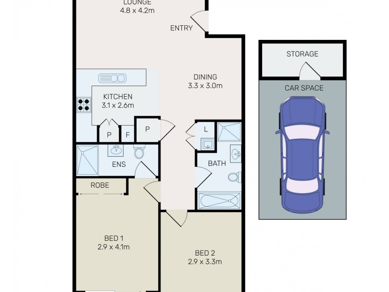 27/548-556 Woodville Road, Guildford NSW 2161 Floorplan