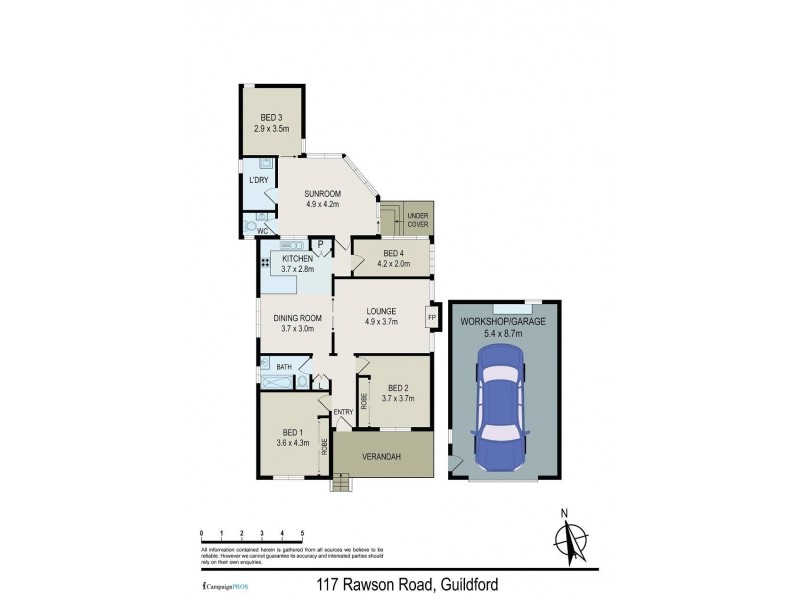 117 Rawson Road, Guildford NSW 2161 Floorplan