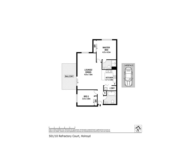 501/10 Refractory Court, Merrylands NSW 2160 Floorplan