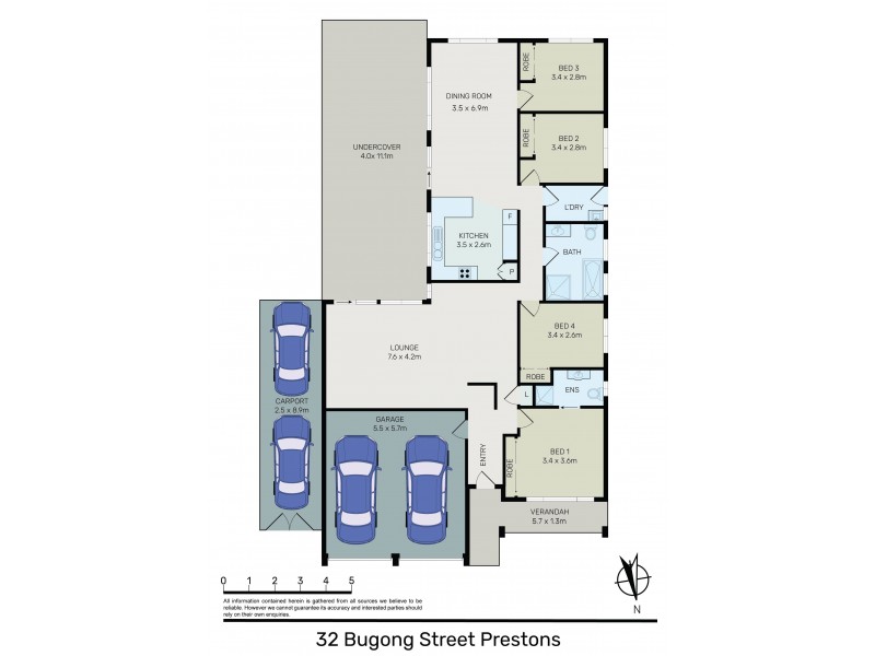 32 Bugong Street, Prestons NSW 2170 Floorplan