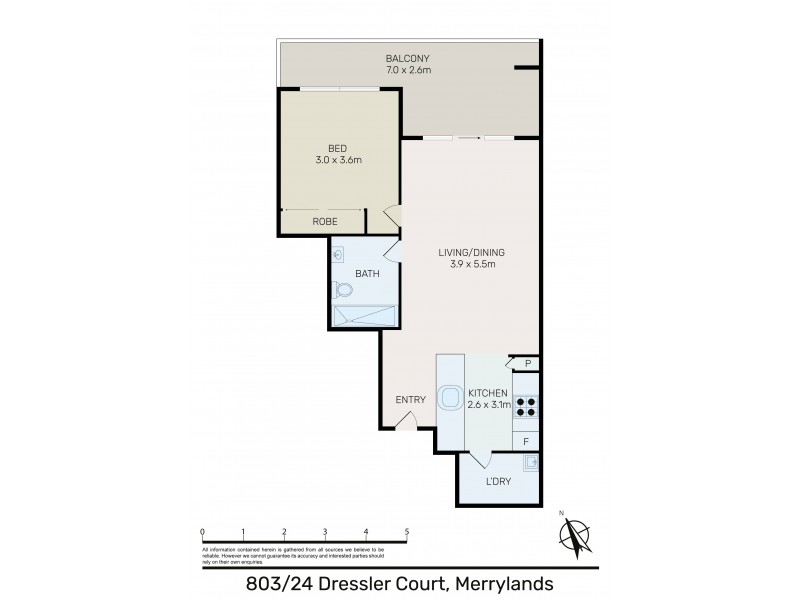 803/24 Dressler Court, Merrylands NSW 2160 Floorplan