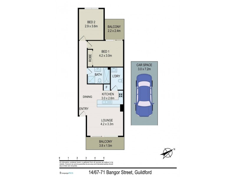14/67-71 Bangor Street, Guildford NSW 2161 Floorplan
