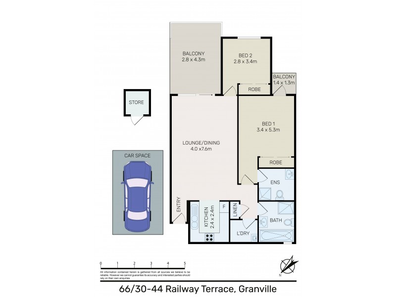 66/30-44 Railway Terrace, Granville NSW 2142 Floorplan