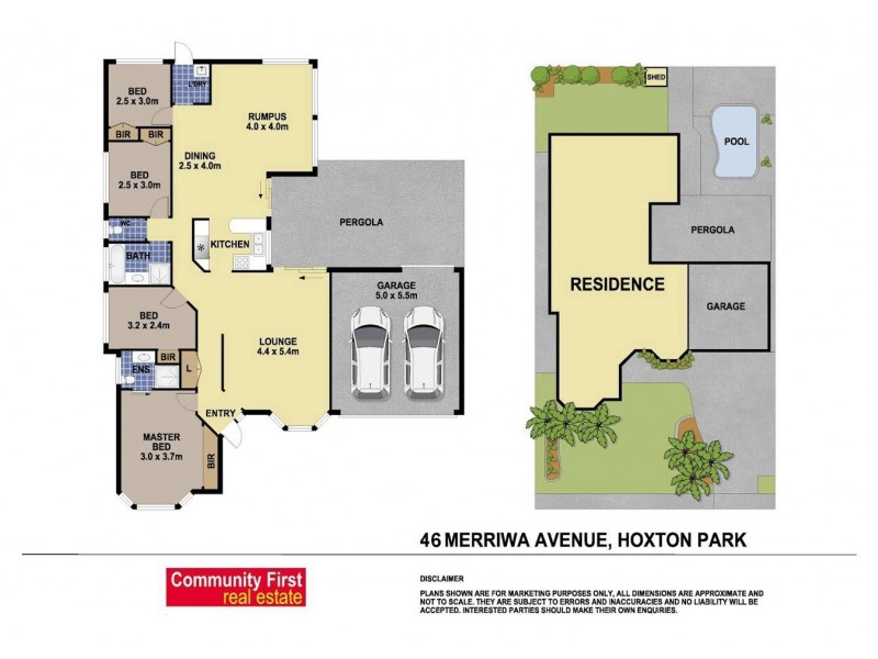46 Merriwa Avenue, Hoxton Park NSW 2171 Floorplan
