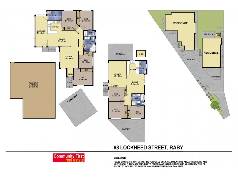 68-68A 2 Houses On 745sqm, Raby NSW 2566 Floorplan