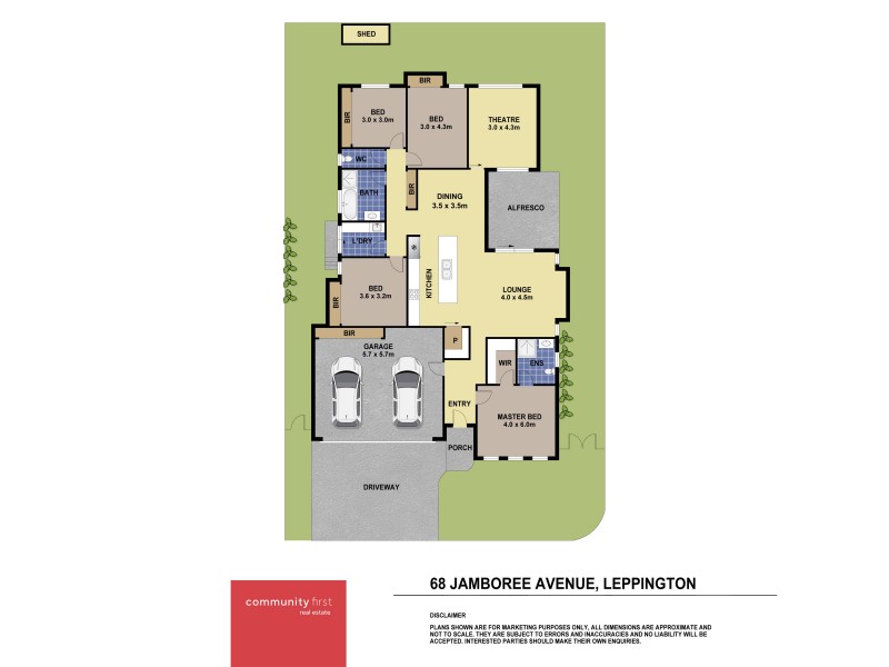 68 Jamboree Avenue, Leppington NSW 2179 Floorplan