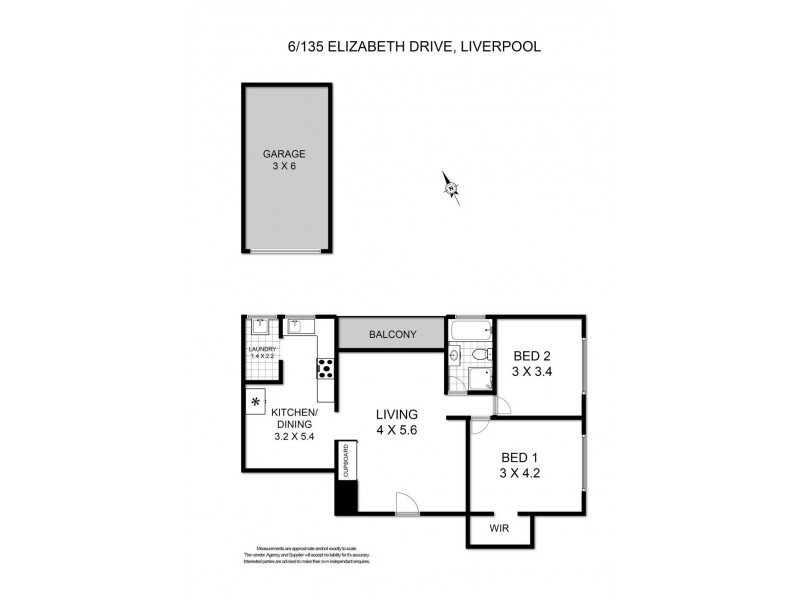 6/135 Elizabeth Drive, Liverpool NSW 2170 Floorplan