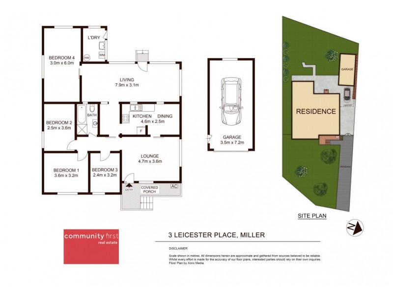 3 Leicester Place, Miller NSW 2168 Floorplan