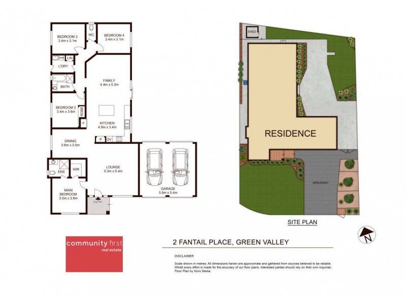 2 Fantail Place, Green Valley NSW 2168 Floorplan