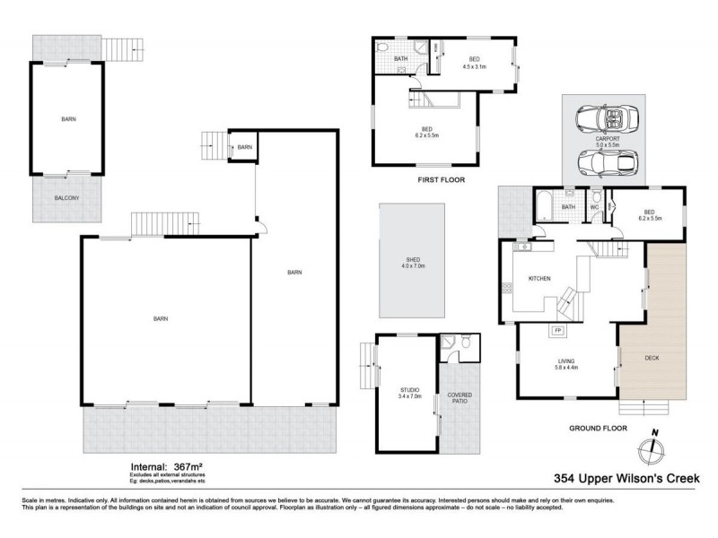 354 Upper Wilsons Creek Road, Upper Wilsons Creek NSW 2482 Floorplan