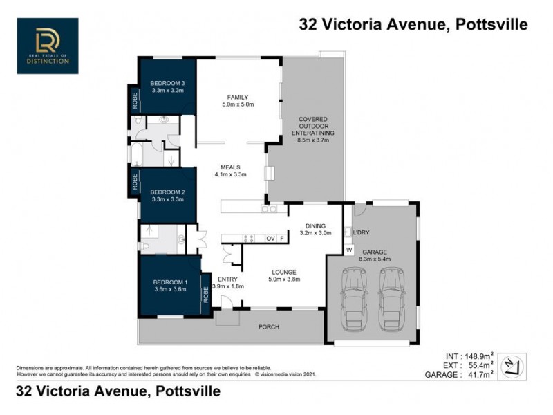 32 Victoria Ave, Pottsville NSW 2489 Floorplan