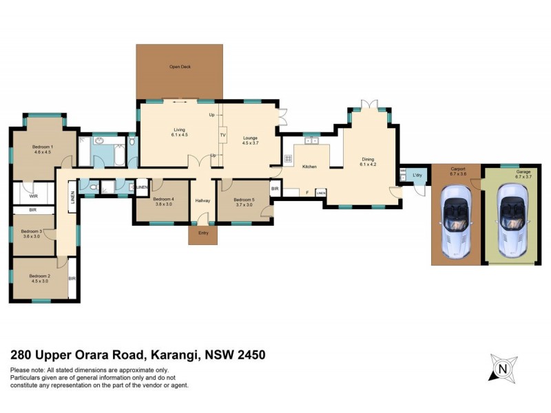 280 Upper Orara Road, Karangi, Coffs Harbour NSW 2450 Floorplan