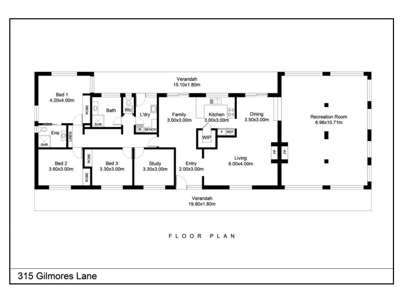 315 Gilmores Lane, Halfway Creek NSW 2460 Floorplan