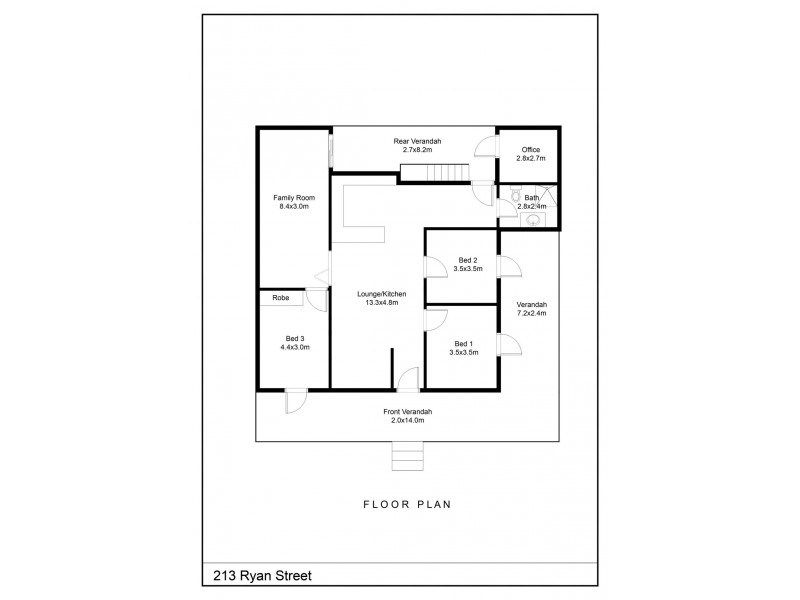 213 Ryan Street, South Grafton NSW 2460 Floorplan